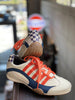 Women's Racing Sneaker in Racing Oil (Creamy White with Navy and Orange)